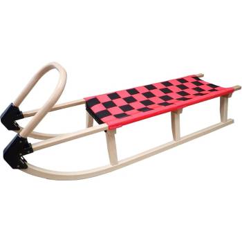 Acra Sáně celodřevěné 125 cm červená