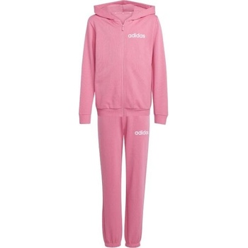 adidas 3 Stripes Tracksuit dětská souprava růžová