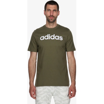 adidas bavlněné tričko s potiskem zelená