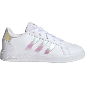 adidas Grand Court 2.0 K cloud white/iridescent/cloud white Bílá