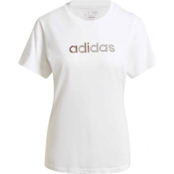 adidas HOLIDAY GRAPHIC TEE bílá