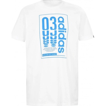 adidas pánské tričko white blue