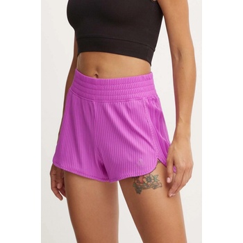 adidas Tréninkové šortky Performance Pacer hladké high waist IW8169 fialová