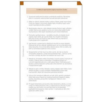 ADK náplň do diáře A6 chytrá desatera II. formulář