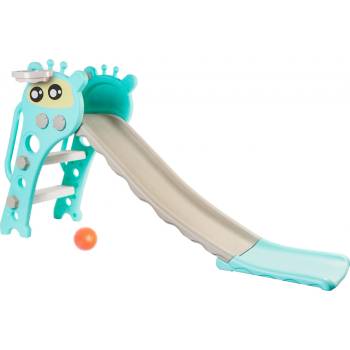 Aga4Kids Skluzavka s madlem 120 cm DS3702 Světle modrá