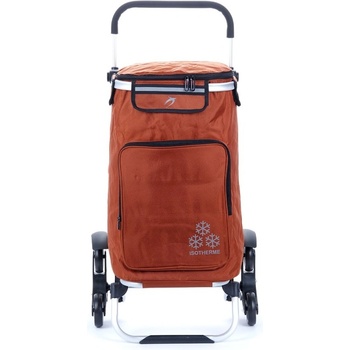 Airtex 109 Nákupní taška na kolečkách do schodů s termokapsou, oranžová