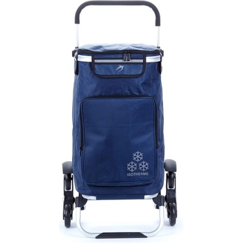 Airtex 109 Nákupní taška na kolečkách do schodů s termokapsou, tmavě modrá