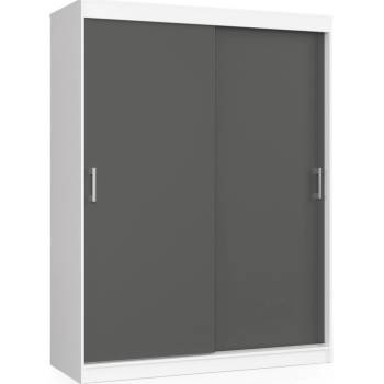 Ak furniture CLP 150 cm posuvná bílo-šedá
