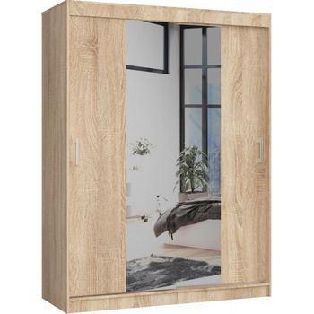 Ak furniture Reton 150 cm se zrcadlem dub sonoma