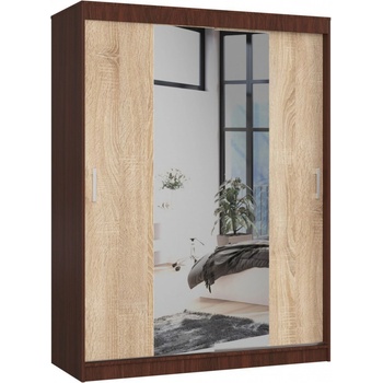 Ak furniture Reton 150 cm se zrcadlem venge/sonoma