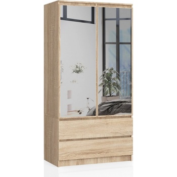 Ak furniture Star se zrcadlem 90 cm dub sonoma