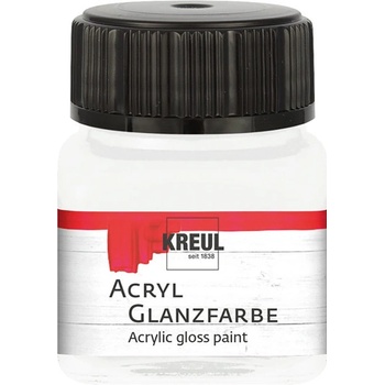 Akrylová barva 20ml lesklá bílá Kreul bílá 20ml