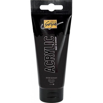 Akrylová barva umělecká SOLO GOYA 100 ml v tubě černá