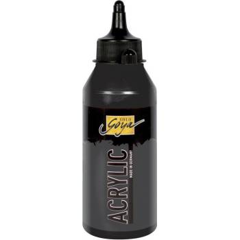 Akrylová barva umělecká SOLO GOYA 250 ml v tubě černá