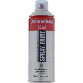 Akrylová barva ve spreji Amsterdam Spray Paint 400 ml Titanium White Opaque 105