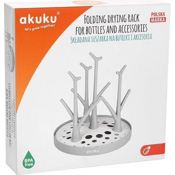 Akuku univerzální sušička odkapávač na láhve a dudlíky stromečky bílá