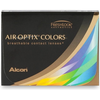 Alcon Air Optix colors Pure Hazel barevné měsíční dioptrické 2 čočky
