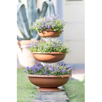 ALDOTRADE Květináč Fontana set 3 ks 50x64 cm Šedý