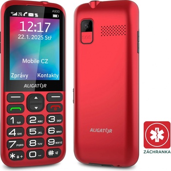 Aligator A930 GPS Senior Red