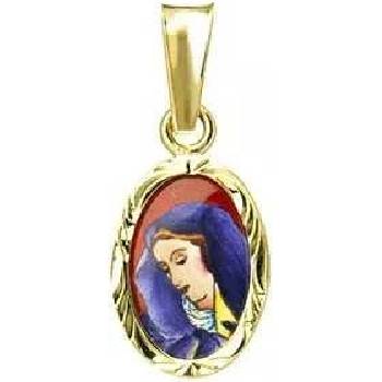 Aljančič Sv. Panna Maria Bolestná gravírovaný medailonek 015R