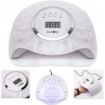 AlleLux Y13 UV/LED lampa na nehty DUAL 248 W pro hybridní laky bílá
