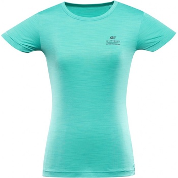 ALPINE PRO Dámské rychloschnoucí triko s cool dry BASIKA tyrkysová