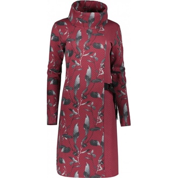 ALTISPORT dámské mikinové šaty BESSIE VÍNOVÁ