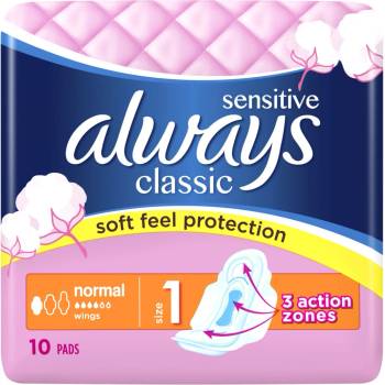 Always Classic Normal Sensitive vložky 10 ks