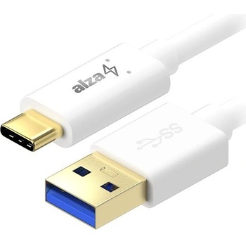 AlzaPower APW-CBTC0041W Core USB-A to USB-C 3.2 Gen 1 5Gbp, 1m, bílý