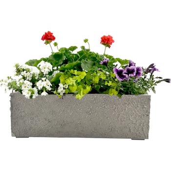 Amadea Betonový truhlík odlehčený hrubý 53x22,5x17,5 cm