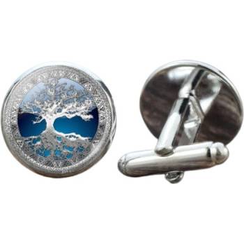 Amparo Miranda manžetové knoflíčky Strom života STB29 Blue