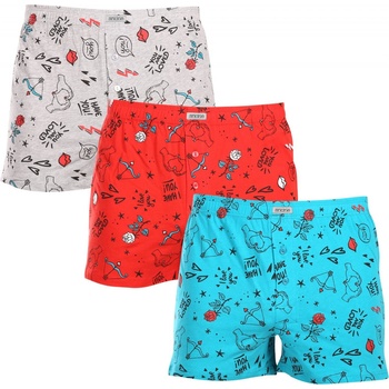 Andrie PS 5802 červené pánské trenýrky Valentýn červená