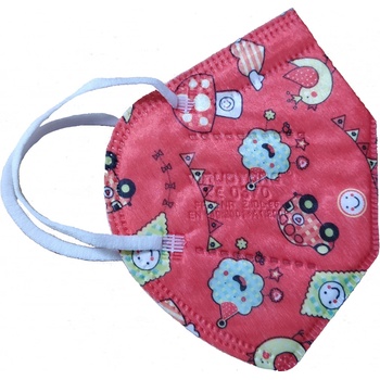 Angel mask respirátor dětský FFP2 holka NR červený obrázky