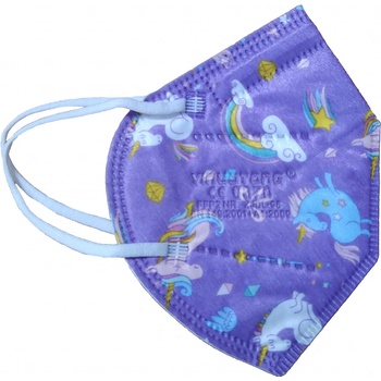 Angel mask respirátor dětský FFP2 holka NR jednorožec