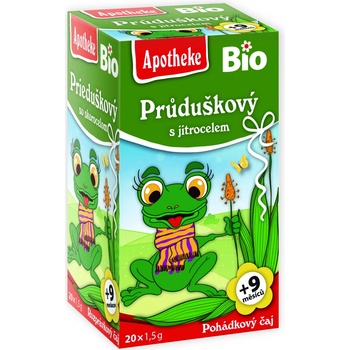 Apotheke Pohádkový Bio průduškový s jitrocelem 20 x 1,5 g