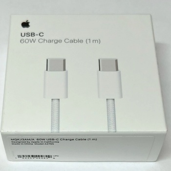 Apple mqkj3zm/a USB-C (M) na USB-C (M) 1m nabíjecí, USB-C (M) na USB-C (M), opletený, 1m, bílý