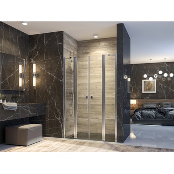 Aquatek Glass B4 105 sprchové dveře do niky dvoukřídlé s pevnou stěnou 100,5-104cm A152515