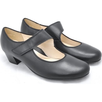Ara širší lodičky s nártovým páskem Catania Black 12 63601 01