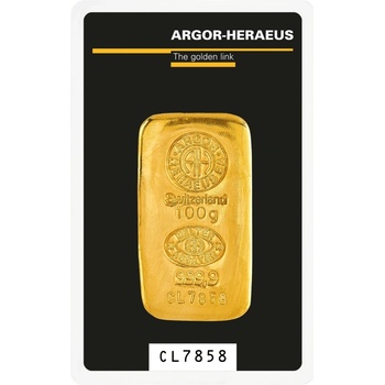 Argor-Heraeus zlatý slitek litý 100 g