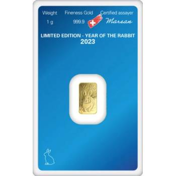 Argor-Heraeus zlatý slitek Rok Králíka 1 g