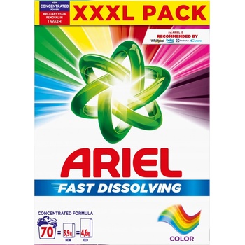 Ariel Fast Dissolving Color prací prášek na barevné prádlo 3,85 kg 70 PD