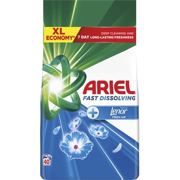 Ariel +Touch Of Lenor Fresh Air prací prášek 2,2 kg 40 PD
