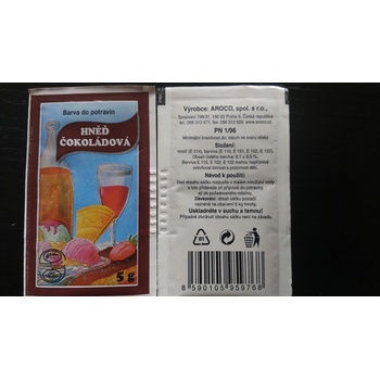 Aroco Potravinářská barva prášková hnědá čokoláda 5 g
