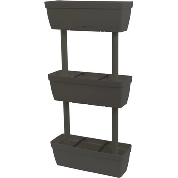 ArtPlast Vertikální květináč 3-vrstvý 50 cm antracit