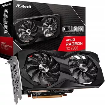 ASRock Radeon RX 6600 Challenger D 8GB GDDR6 90-GA2RZZ-00UANF