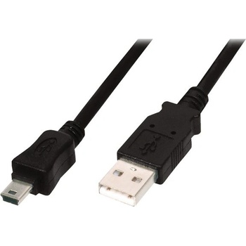 Assmann AK-300108-030-S USB A M (plug)/miniUSB B (5pin) M (plug), 3m, černý