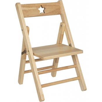 Atmosphera for Kids Dřevěná dětská židle STAR hnědé