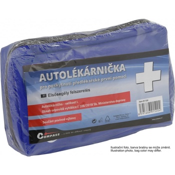 Autolékárnička Compass textilní 206/2018
