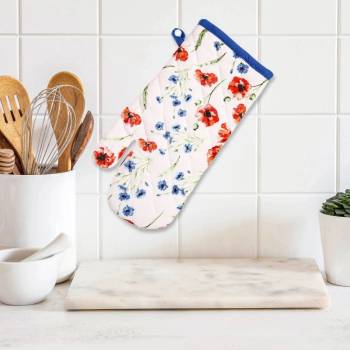 Avax kuchyňská chňapka QK-188 vlčí máky červeno-modrá 35 x 18 cm