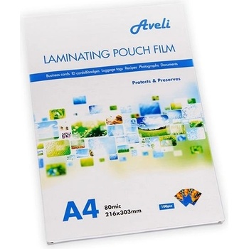 Aveli Laminovací folie 100ks A4, 160mic (2x80), lesklé XRT-00027